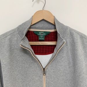 Woolrich men’s half-zip sweater with elbow patches